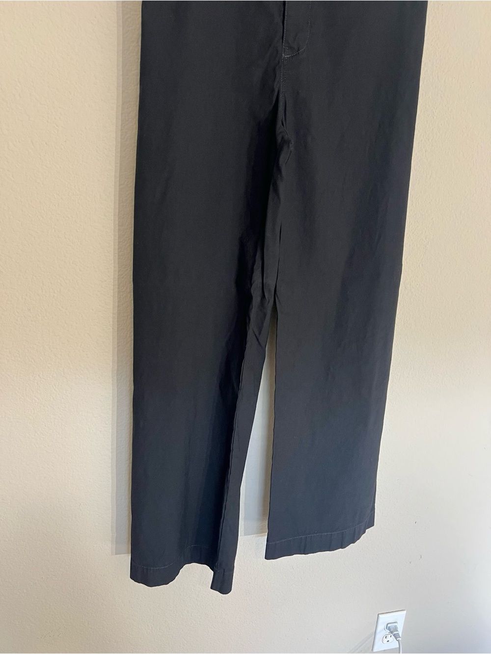 Anthropologie Colette High-Rise Wide-Leg Full-Length Pants Magic Fabric 29 black - Picture 9 of 15